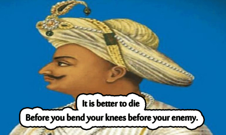 Tipu sultan quote image