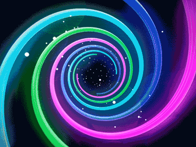 Colorful abstract lights gifs