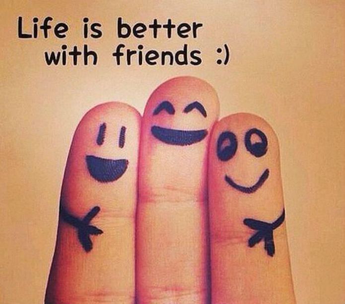 Life is better with friends image