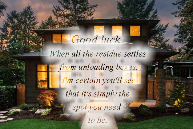 Good luck quotes for new home