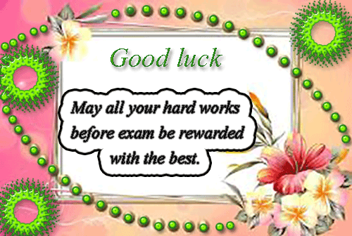 Good luck for exams quotes
