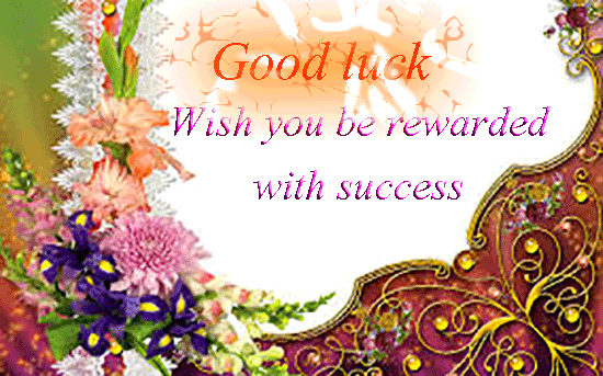 wishing good luck for exams